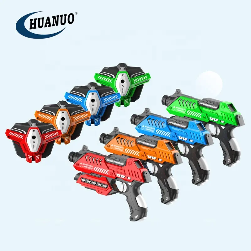 Hot Selling Shooting Game Electric Gun Speelgoed Set Vesten Tag Infrarood Laser Gun Voor 4 Spelers