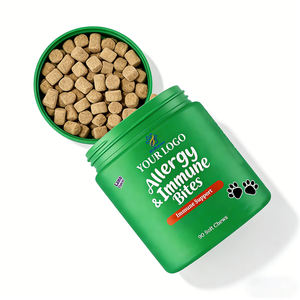 미국 EU 핫세일 강아지 가려움 완화 및 핫스팟 치료용 피부 알레르기 츄어블, 가려움 방지 츄어블, 관절 건강 및 피부 & 털 관리 지원 - Product Image 1