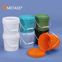 Petit seau en plastique PP de qualité alimentaire résistant à la température pour l'emballage du miel, des céréales et des boissons