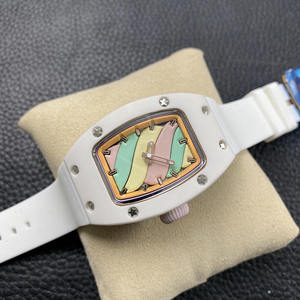 Reloj Elegante para Mujer RM – Diseño Candy Cotton, Reloj de Cerámica con Correa de Goma, Multifunción para Uso Diario, Regalo de Cumpleaños - Product Image 2