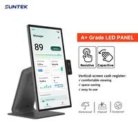Suntek Écran Lisse Portrait 15,6 Pouces de Haute Qualité pour Équipement Financier, Caisse Enregistreuse avec Lecteur de Contact NFC, Système d'Exploitation Android 14