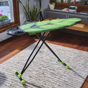 Ellipse Life Foldable <b>Iron</b> Adjustable Portable Modern Design Ironing Board Durable Fabric Cover Adjustable Height Standing Type - Product Image 1