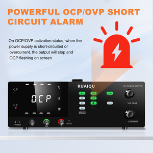 Kuaiqu <span class=keywords><strong>R</strong></span>-SPS3060S 1800W DC cung cấp điện 0-30V/60A <span class=keywords><strong>4</strong></span>-chữ số hiển thị OCP/OVP <span class=keywords><strong>4</strong></span> Bộ nhớ nhóm <span class=keywords><strong>USB</strong></span>/RS232 Encoder Knob cho công nghiệp - Product Image 3