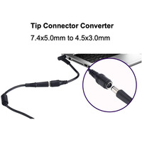 Adaptateur de câble de charge d'alimentation pour ordinateur portable DC 7,4 mm * 5,0 mm à 4,5 mm * 3,0 mm, convertisseur de courant continu pour HP Q99 DJA99