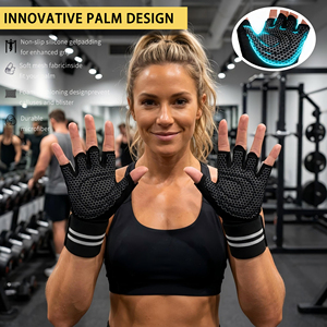 <span class=keywords><strong>Guantes</strong></span> de Entrenamiento con Soporte <span class=keywords><strong>para</strong></span> Muñeca, <span class=keywords><strong>Guantes</strong></span> Transpirables con Palma de Panal <span class=keywords><strong>para</strong></span> Levantamiento de Pesas, <span class=keywords><strong>Guantes</strong></span> de Gimnasio de Microfibra <span class=keywords><strong>para</strong></span> Ejercicio - Product Image 2