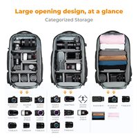 Tas Ransel Kamera Tas Kamera untuk Fotografer Kapasitas Besar dengan Penutup Hujan dan Kompartemen Laptop 16 Inci Kompatibel untuk Drone