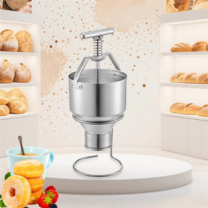 Distributeur manuel de pâte à beignets en acier inoxydable pour usage commercial, machine à déposer la pâte à beignets pour boulangerie - Product Image 2