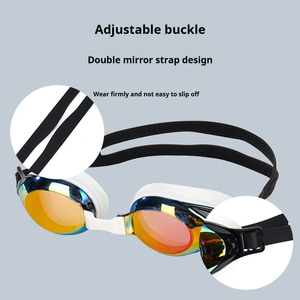 Bán buôn Chất lượng cao tùy chỉnh theo toa điều chỉnh dây đeo đàn hồi đào tạo cạnh tranh chống sương mù không thấm nước đua kính bơi - Product Image 2