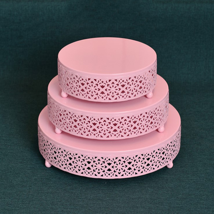 Fivenl Set 8 Pezzi Alzate Per Torte In Metallo Dorato, Supporti A 3 Livelli Per Cupcake, Vassoi Rettangolari E Rotondi Con Bordo In Pizzo, Per Buffet E Feste Di Compleanno