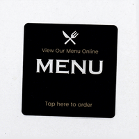 Autocollant NFC en acrylique adhésif étanche de 10 cm, carte NFC programmable, étiquette NFC pour menu de restaurant, personnalisable OEM ODM