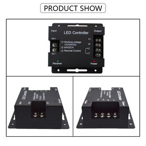 Pengontrol LED Daya Tinggi DC 12V 24V 12A CCT PWM Signal Dimmer & Remote Sentuh Penuh RF untuk Strip Lampu Dual Warna 2-Kanal 5050 - Product Image 2