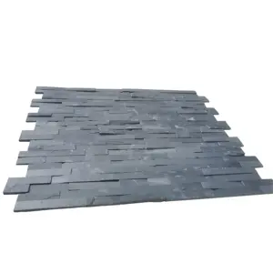 P018 Black Exterior Wall Tiles Slate Stone