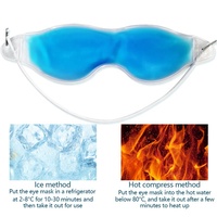 Masques de sommeil rafraîchissants en gel de soie pour éliminer les cernes, super doux, avec sangle élastique, sans couvre-yeux, vente en gros OEM/ODM