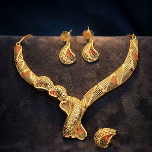 Gold Plated Micro Forming Necklaces Fashion Jewelry Traditional Jewelry Gift for Women <b>Copper</b>& Brass Chapado En Oro Oro Laminado - Product Image 1