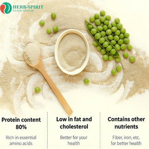 Polvere di Proteine Isolate di Pisello Idrolizzate 100% Biologiche, Non-OGM, 80% Proteine Isolate di Pisello in Polvere |   Proteine Vegane a Base Vegetale - Product Image 2