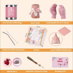 Promotional Birthday Gift Basket for Mom Wife with Key Wristband Carry Shopping Bag Personalized Thanksgiving Gift for Sister - Product Image 2