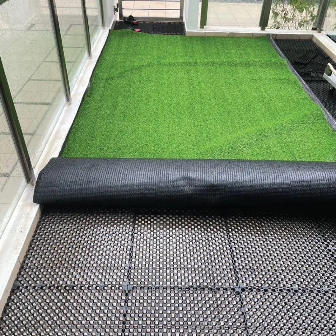 30 mm plastic reinforcement drainage cell for rooftop greening balcony basement roof artificial grass
