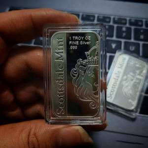 无磁性高品质新款狮子银条纪念品合金金条礼品UV印刷金属硬币电镀工艺 - Product Image 6