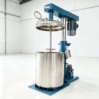 Disperseur hydraulique à vide à conversion de fréquence, mélangeur anti-mousse automatique pour liquides visqueux et crèmes