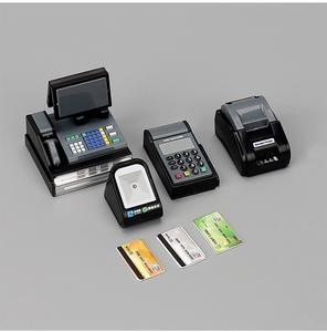 Mini caisse enregistreuse miniature, lecteur de cartes de supermarché, modèle de terminal de point de vente, accessoires de scène, jouets pour enfants, décorations, ornements - Product Image 1