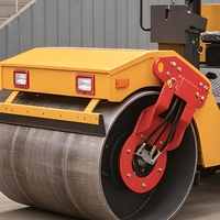 Compacteur vibrant Orca SR3500 de 3,5 tonnes, moteur diesel 39 CV, 29 kW, pour la construction, le sol et l'asphalte, rayon de braquage court, ABG