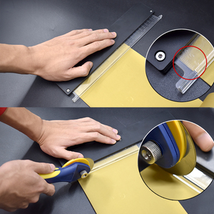 Piaoyu-juego de reglas para <span class=keywords><strong>hacer</strong></span> tirachinas, herramienta de corte de banda plana de goma, Hob redondo + cono, accesorios de banda de goma para caza al aire libre - Product Image 2