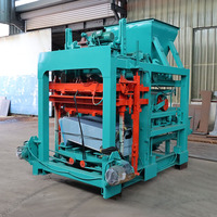 Machine à fabriquer des briques diesel Qt4 - 25 Machine semi-automatique à fabriquer des blocs creux Machine à fabriquer des briques en ciment à emboîtement