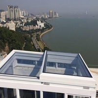 Guangmai Série GM-366 – Cadre de lanterneau basculant en alliage d'aluminium 6063-T5 de haute qualité, conception à charnières, sur mesure, résistant au vent