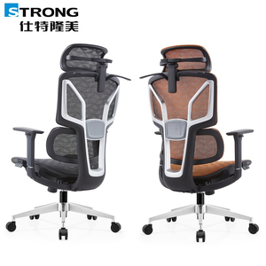 Fauteuil <span class=keywords><strong>de</strong></span> <span class=keywords><strong>Bureau</strong></span> <span class=keywords><strong>de</strong></span> Direction en Maille Hautement Réglable, <span class=keywords><strong>Design</strong></span> Ergonomique d'Élite, <span class=keywords><strong>Chaise</strong></span> en Maille Pivotante en Métal <span class=keywords><strong>et</strong></span> Aluminium (PA <span class=keywords><strong>et</strong></span> PU) - Product Image 1