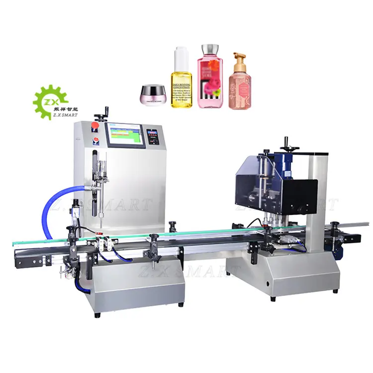 ZXSMART Fully Automatic Desktop Machines For Small Buisnesses Cosmetics Equipment Bottle Liquid Filling Machines