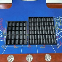 Organisateur de jetons de luxe en ABS renforcé, 600 pièces, résistant aux chocs, conception à fentes profondes, accessoire de matériel pour table de jeu de tournoi