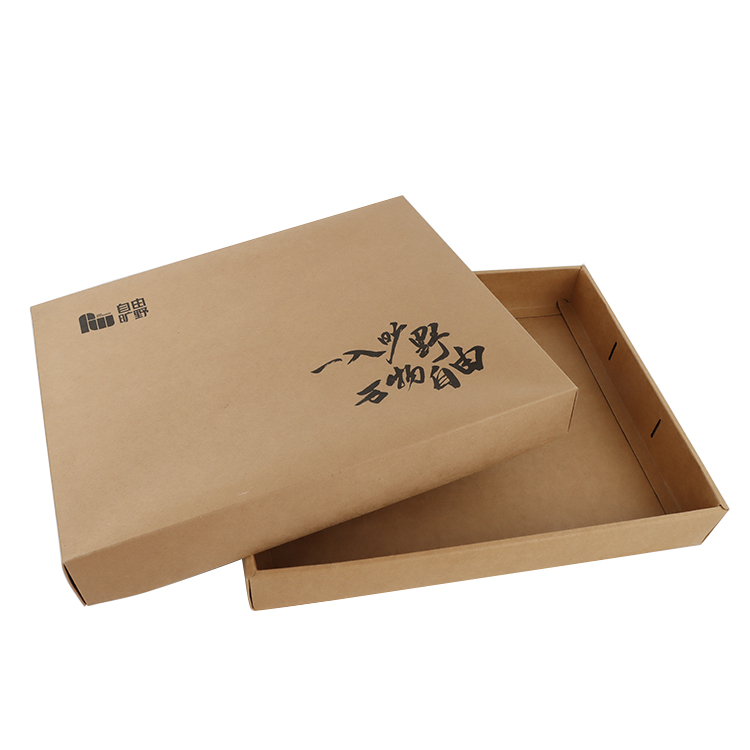 Custom Printed Logo Portable Food Packing Pizza Box Kraft Paper Box
