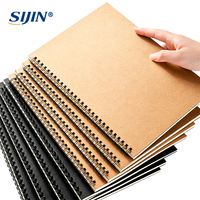 Carnet à spirale A5 de Malaisie 205x140mm avec couverture kraft, ligné, pour étudiants et notes quotidiennes