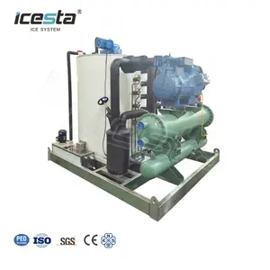 ICESTA 10t 15t 20t 25t 30t macchina per il ghiaccio commerciale industriale in scaglie di acqua salata in vendita