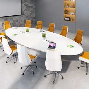 HYZ19 Unique Meeting Table Design Modern Round Office Desk Meeting Furniture Executive Conference Desks Modern Meeting Table