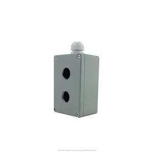 IP67 fundición eléctrica impermeable de aluminio caja de botones con dos agujeros 30mm