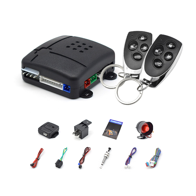 Car Alarm Remote Universal Car Alarm Security System Keyless Entry with 2 Remote Controls Siren Car Security System