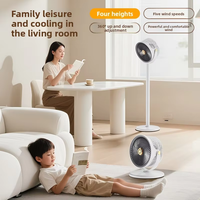 Ventilateur de sol électrique rechargeable 2000 mAh, 5 vitesses, pour la maison et l'hôtel, en plastique – Vente en gros