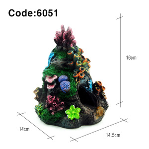 Colorful Simulation Resin Coral Reef Decoration, Realistic Artificial Coral Ornament for <strong>Small</strong> <strong>Fish</strong> <strong>Tank</strong> - Product Image 2