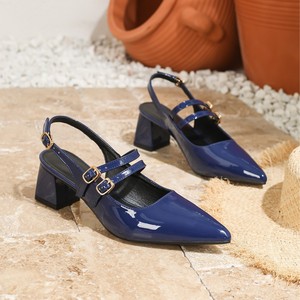 Sandali Donna Senza Tallone Misura Europea, Nuovi Modelli Estivi 2025 Stile Francese, Punta Chiusa, Mary Jane <span class=keywords><strong>con</strong></span> <span class=keywords><strong>Tacco</strong></span> Grosso - Product Image 4