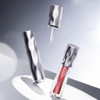 Nuevo Tubo de Brillo Labial con Efecto Ondulado, 2g, Semitransparente, con Gradiente y Recubrimiento Electrolítico, Tubo Giratorio, Envase Portátil