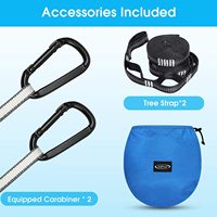 Hamac portable en nylon pour adultes avec balançoire confortable parasol camping en plein air moustiquaire couverture pour voyager