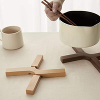 Dessous de verre isolant créatif maison tasse caboteur restaurant japonais tasse à café tapis en bois