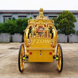 Carruaje Eléctrico de Lujo Dorado con Toldo para Bodas y Eventos, y para Recorridos Turísticos en Lugares Panorámicos - Product Image 2