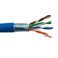 Cable de Comunicación CHANGBAO SFTP Cat5e Blindado, 2 Pares 24AWG 305m, Cable de Red Ethernet Cat5e, 2 Pares 24AWG, ODM OEM