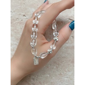 <b>Crystal</b> <b>Beaded</b> Bracelet Silver Plated Romantic Women's Gift Jewelry With You're My Favorite Tag - Product Image 2