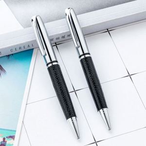 1.0Mm Black Metal Ballpoint Customizable Logo Engraving Business Office Writing Promotional Gift <b>Pen</b> - Product Image 1