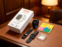Jam Tangan Pintar Terbaru WK89 Layar Sentuh Penuh IPX-6 Tahan Air Seri 9 Tali Ganda SmartWatch Layar Sentuh Penuh