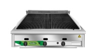 Barbecue commercial barbecue barbecue pour gaz lave roche brûleur cuisson gril kebab grill machine
