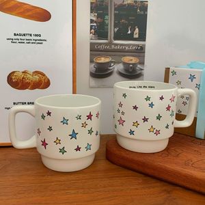 Tasses à café créatives et colorées en céramique empilables personnalisables avec logo - Product Image 5